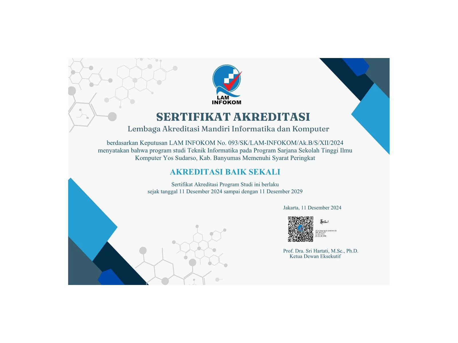 Akreditasi Program Studi Teknik Informatika